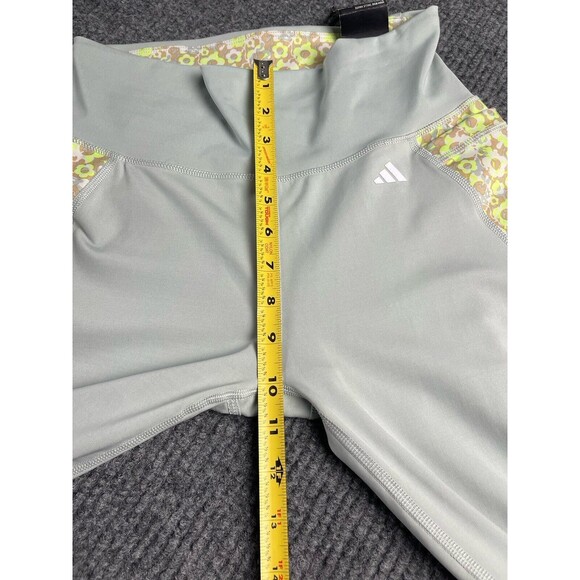 Adidas Optime Aeroready Training Tight Large High Rise 7/8 Wonder Silver NEW - Picture 10 of 11